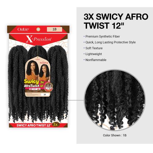 Swicy Afro Twist 12” – 3X (X-Pression)
