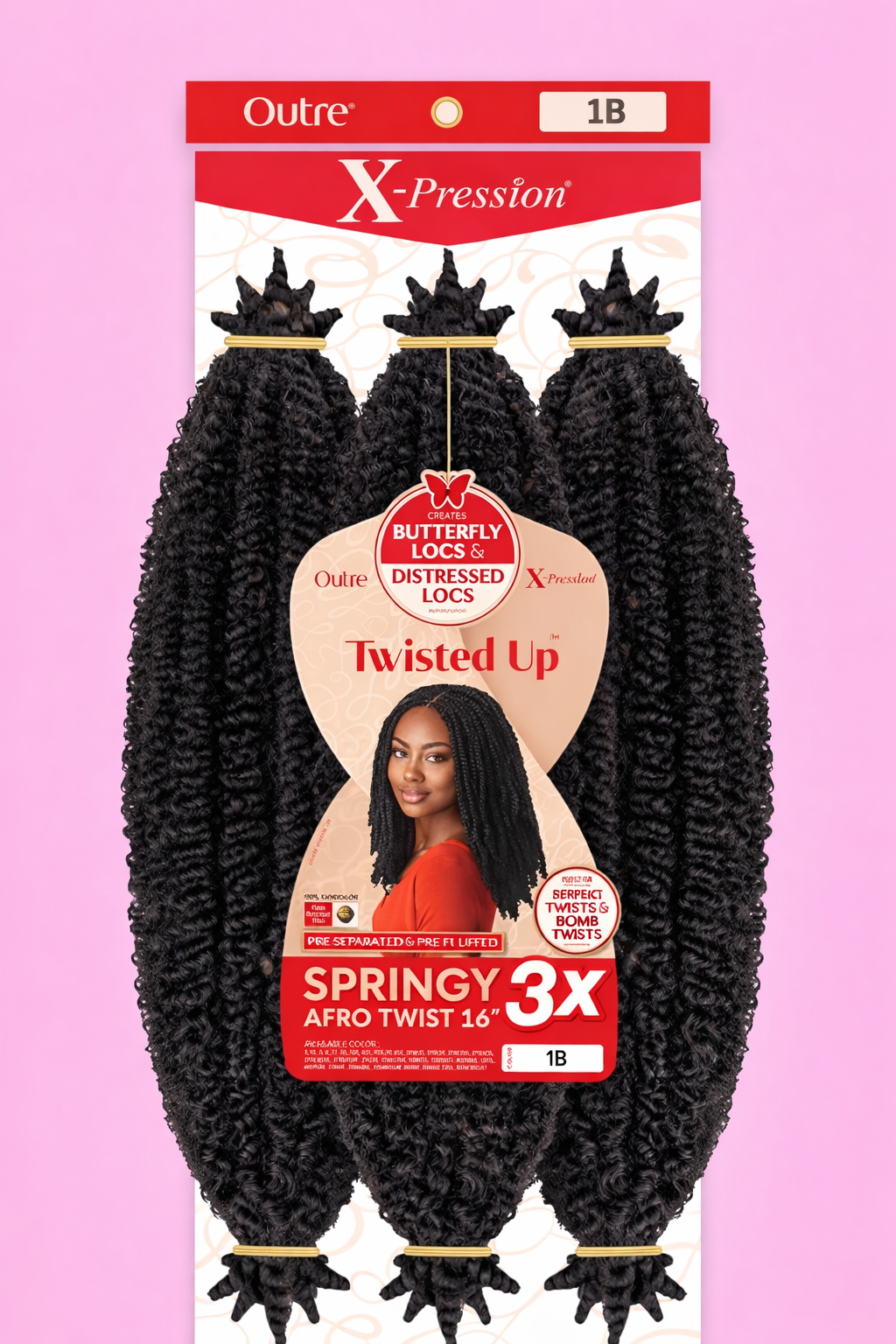 Springy Afro Twist 16” – 3X (X-Pression Twisted Up)