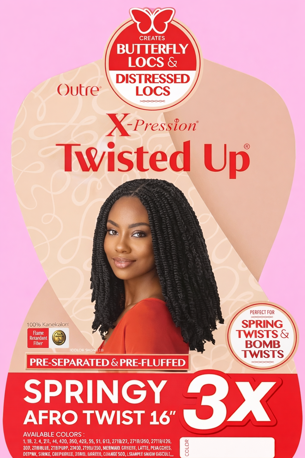 Springy Afro Twist 16” – 3X (X-Pression Twisted Up)