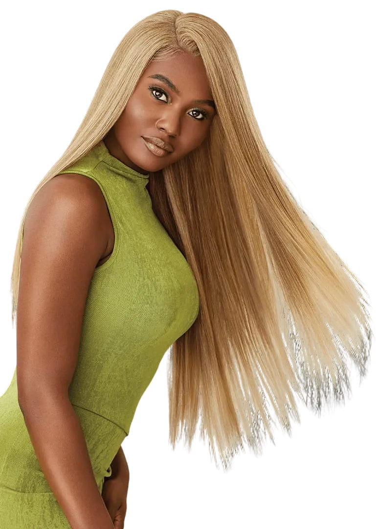 Outre 6”×5” Pre-Cut Lace Closure Wig – HHB Sleek Yaki (30”)